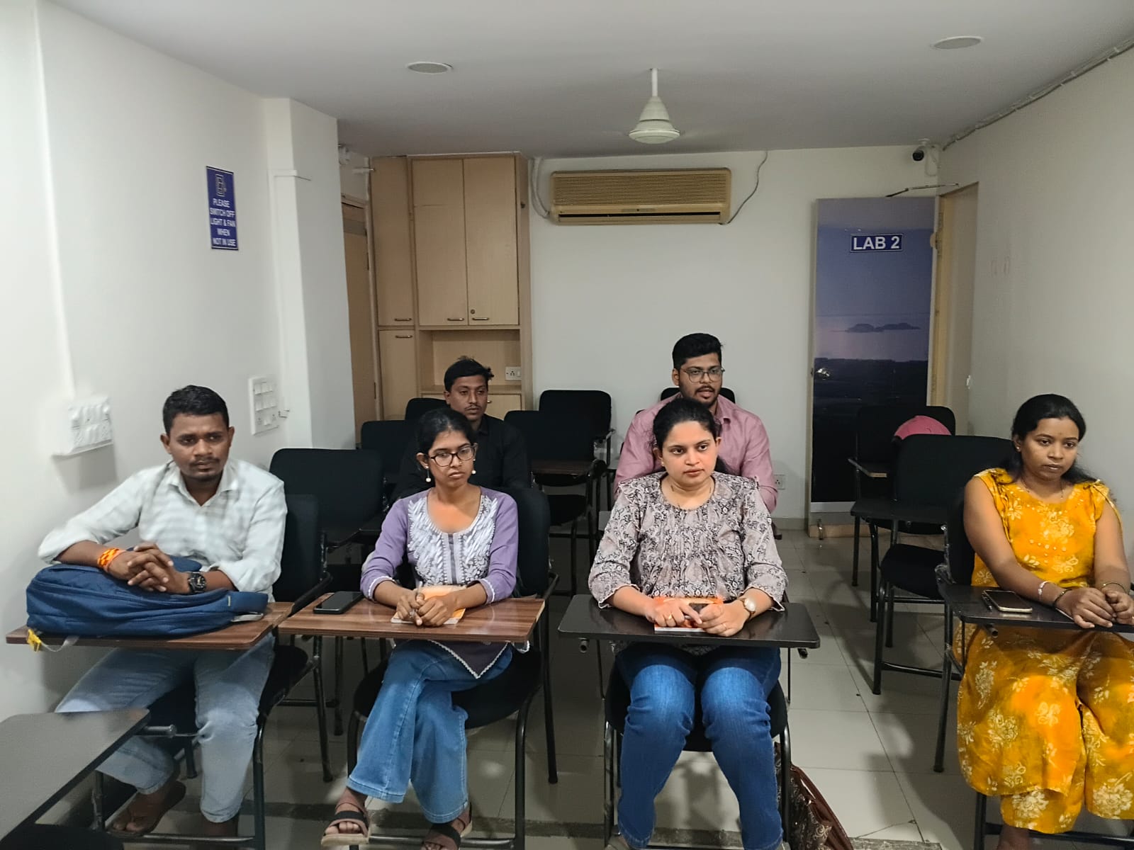 Participants seated in a classroom at IT Accurate Nagpur.